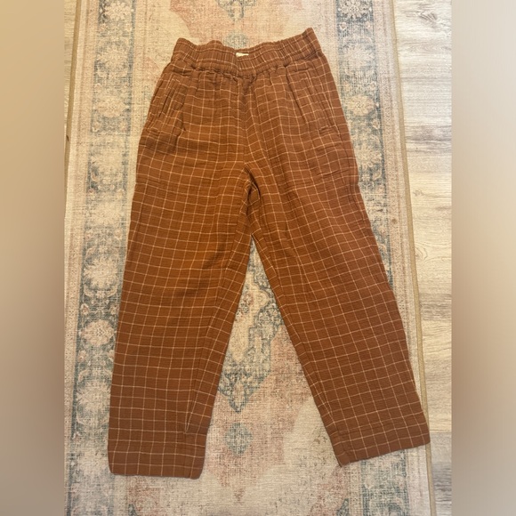 Madewell High Waist Windowpane Trousers - Picture 3 of 6